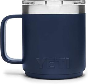 img 2 attached to YETI Rambler 10 oz Stackable Mug: Vacuum Insulated Stainless Steel with MagSlider Lid - Navy Bliss