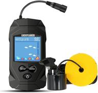 🎣 luckylaker portable handheld fish finder with wired transducer - effective depth and sonar technology for water boat and ice fishing logo