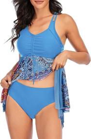 img 2 attached to American Trends Swimsuits Swimdress Swimwear Sports & Fitness for Water Sports