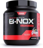 💪 b-nox androrush pre workout supplement by betancourt nutrition - grape flavor, 35 servings - enhanced with 3 creatine blend, bcaa’s, beta-alanine, and energy logo