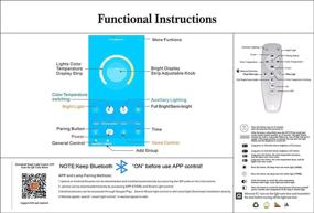 img 3 attached to Внутренние настенные бра с регулируемой яркостью и приложением/пультом дистанционного управления