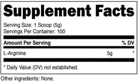 img 3 attached to 💪 Порошок Nutricost L-Arginine - Повышение энергии и производительности с 5000 мг на порцию, 100 порций.