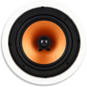 img 4 attached to 🎵 Micca M-8C 2-Way In-Ceiling/In-Wall Speaker: 8" Woofer, 1" Pivoting Silk Dome Tweeter, 9.4" Cutout Diameter, White