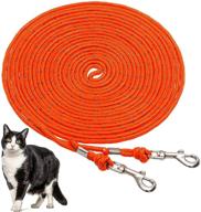 ofpuppy reflective cat leash braided logo