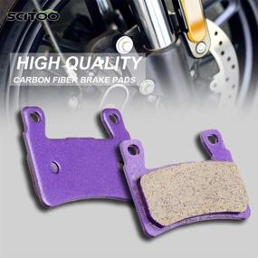 img 2 attached to 🔧 SCITOO Тормозные колодки из углеродного волокна совместимы с Honda CBR600F4 (1999-2000), Honda CBR600F4i (2001-2006) и Honda CBR600RR (2003-2004)