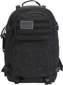 img 4 attached to 🎒 Rockland Military Tactical Laptop Backpack: Ultimate Black Large Size for Optimal Performance