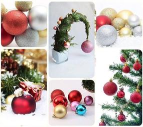 img 2 attached to 🎄 36-Piece Pink Christmas Ball Set for Holiday Decor, Christmas Tree Hanging Balls, Halloween Party Decorations, Birthday Celebration, and More (4 cm / 1.5 Inches)