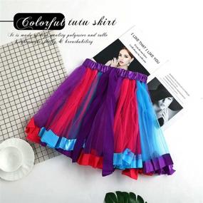 img 3 attached to RELBCY Layered Ballet Rainbow Princess Women's Clothing in Skirts