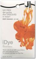 🧡 jacquard idye natural fabric: vibrant deep orange shade logo