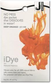 img 1 attached to 🧡 Jacquard iDye Natural Fabric: Vibrant Deep Orange Shade