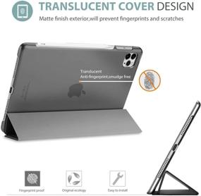 img 1 attached to Чехол ProCase для iPad Pro 11 2020 & 2018: тонкий серый защитный стенд-чехол для iPad Pro 11 2-го и 1-го поколения