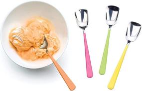 img 2 attached to 🍦 RSVP International Ice Cream Tool Collection - Dishwasher Safe- Large Handle- Spoon S/4- Colorful, Stainless Steel: A Guide to Efficient Ice Cream Making and Serving