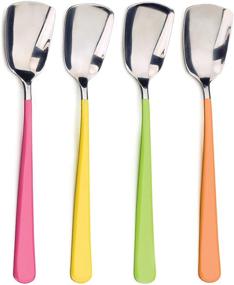 img 3 attached to 🍦 RSVP International Ice Cream Tool Collection - Dishwasher Safe- Large Handle- Spoon S/4- Colorful, Stainless Steel: A Guide to Efficient Ice Cream Making and Serving