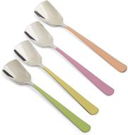 🍦 rsvp international ice cream tool collection - dishwasher safe- large handle- spoon s/4- colorful, stainless steel: a guide to efficient ice cream making and serving logo