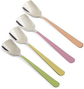 img 4 attached to 🍦 RSVP International Ice Cream Tool Collection - Dishwasher Safe- Large Handle- Spoon S/4- Colorful, Stainless Steel: A Guide to Efficient Ice Cream Making and Serving