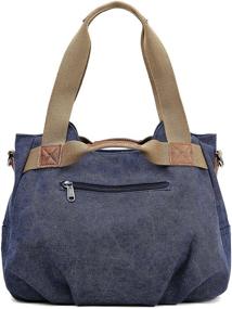 img 1 attached to Z Joyee Vintage Shoulder Shopper Handbag Women's Handbags & Wallets and Satchels