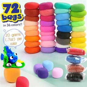 img 2 attached to 🎨 LotFancy 36-Color Air Dry Clay Kit: Magic Modeling Clay for Kids, Adults, Beginners | Complete with Accessories, Sculpting Tools | Air-Hardening, Non-Toxic, Soft, Lightweight