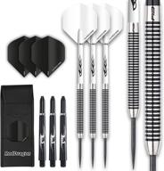 🎯 pegasus tungsten steel darts set - premium selection of 22g, 24g, 26g, 28g options - stylish white red dragon stems and high-quality white flights логотип