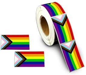 img 3 attached to 🌈 500 Stickers of 'Progress Pride' Daniel Quasar Rainbow Flag for Enhanced LGBTQ Awareness, Gay Pride Parades & Events