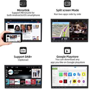 img 1 attached to Автомагнитола Android 9.0 с двойным DIN-разъемом - 10,1-дюймовая окта-кора 2G+32G с DVD/CD, GPS, Bluetooth, Wi-Fi и поддержкой подключения камеры заднего вида.