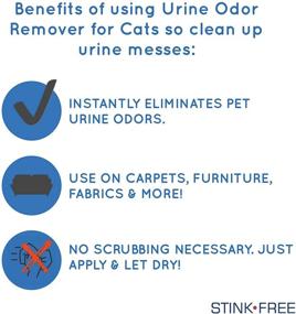 img 2 attached to 🐈 Powerful Oxidizer-Based Urine Cleaner for Cats, Stain-free Instant Odor Remover and Eliminator - Ideal for Carpets, Rugs, Mattresses, and more - 128 Oz (1 Gallon)