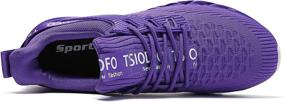 img 2 attached to 🏃 TSIODFO Girls' Breathable Athletic Walking Sneakers - Perfect for Sports and Athletics