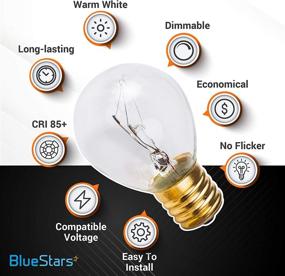 img 3 attached to 🔵 BlueStars S11 Lava Lamp Bulb - 25W 120V E17 Replacement Bulb with High Output Warm White Light - Pack of 7