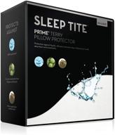 😴 sleep tite hypoallergenic waterproof pillow protector - set of 2 (standard) - 15-year warranty logo