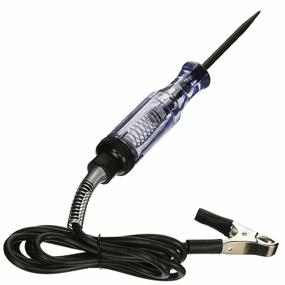 img 3 attached to 🚗 12V-24V Automotive Circuit Tester: ABS Handle, Long Steel Probe, PU Coating, Alligator Clip - Test Light for Continuity Voltage in Sedan, SUV, RV, Truck (Black, 1-Pack)