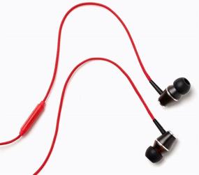 img 3 attached to 🎧 Red Symphonized XTC Premium Genuine Wood Noise-isolating In-Ear Headphones with Microphone