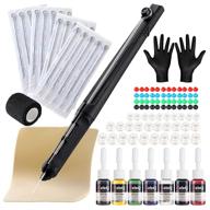 🖋️ solong professional tattoo hand poke and stick diy tattoo kit - tattoo poke pen set with ink, gloves & 20pcs needles - tattoo supplies gk802tn01-1-us logo