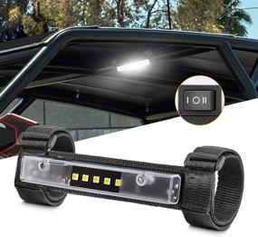 img 4 attached to 🚙 Niking Auto UTV Dome Light - Enhanced Universal Roll Bar Mount LED Interior Utility Light | Wraparound Roll Bar Dome Light for ATV, RZR, UTV, Off-Road, Pickup, Truck, Polaris
