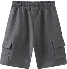 img 2 attached to Explore the Comfortable and Versatile Cromoncent Elastic Lightweight Drawstring Pockets Boys' Clothing Shorts