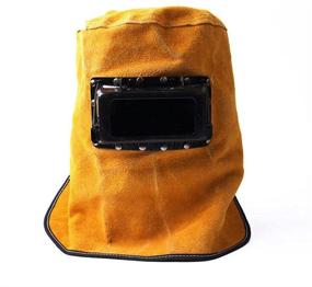 img 3 attached to 🔥 Cowhide Leather Welder Hood Welding Helmet with Auto Darkening Filter Lens - Protective Gear Mask for Work Cap Welding Helmet