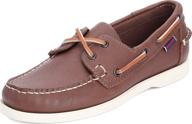 premium brown sebago men's portland shoes: classic footwear with timeless style logo