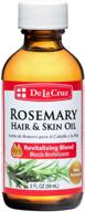 🌹 de la cruz rosemary blend oil for skin and hair - no preservatives, colors or fragrances, usa made (2 fl. oz.) logo