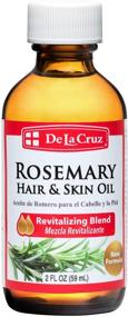 img 4 attached to 🌹 De La Cruz Rosemary Blend Oil for Skin and Hair - No Preservatives, Colors or Fragrances, USA Made (2 FL. OZ.)