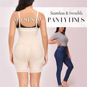 img 1 attached to 👗 M MYODRESS Fajas Colombianas Shapewear for Women - Tummy Control Compression Garment Waist Trainer Bodysuit
