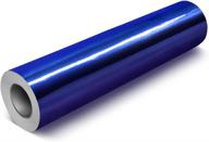 🔵 vvivid chrome blue gloss deco65 permanent adhesive craft vinyl roll - ideal for cricut, silhouette &amp; cameo (7ft x 1ft) - buy now! logo
