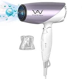 img 3 attached to 💨 VAV 1875w Medium Size Hair Dryer with Folding Handle - Home-Use & Professional Blow Dryer, Dual Voltage Travel Dryer, Negative Ion Technology