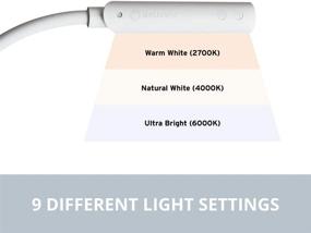 img 3 attached to 💡 UberLight Flex 3100TL: Powerful LED Task Light with Clamp, USB Connection, and 9 Light Settings