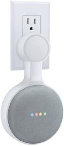 img 4 attached to Белая настенная подставка для Google Home Mini 1-го поколения - компактный аксессуар для голосового помощника Google Home Mini - улучшает SEO