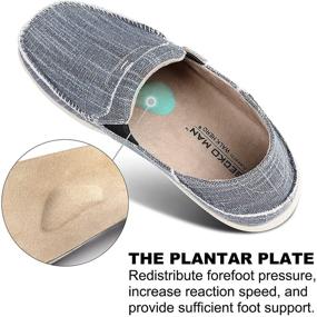 img 1 attached to Rubber Support Loafers Plantar Fasciitis Men's Shoes