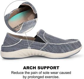 img 3 attached to Rubber Support Loafers Plantar Fasciitis Men's Shoes