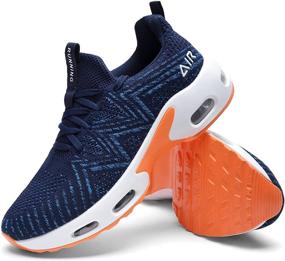 img 4 attached to 👟 Ultimate Performance: Quseek Lightweight Breathable Men's Athletic Shoes