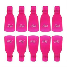 img 3 attached to 💅 IME Nail Polish Remover Clips Set - Convenient UV Gel Soak Off Cap Kit for Acrylic and Manicure Nails - 10pcs