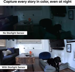 img 2 attached to 📷 Enhanced Wyze Cam Pan v2: 1080p Pan/Tilt/Zoom Smart Home Camera with Color Night Vision, 2-Way Audio, Wi-Fi, Alexa & Google Assistant Compatibility in White