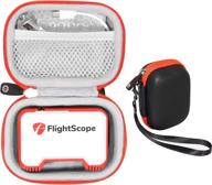 premium getgear protective case with mesh accessories pocket & carabiner for flightscope mevo golf launch monitor logo