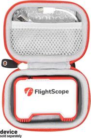 img 2 attached to Premium Getgear Protective Case with Mesh Accessories Pocket & Carabiner for FlightScope Mevo Golf Launch Monitor