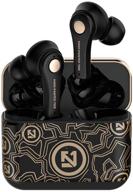 🎧 tzonoo 2021 new graffiti wireless earbuds bluetooth 5.0 earphones - high-quality sports headset with charging case, 5h playtime, tws stereo, touch control - perfect for running and workout activities (black) logo